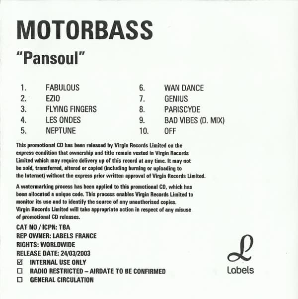 Motorbass — Pansoul