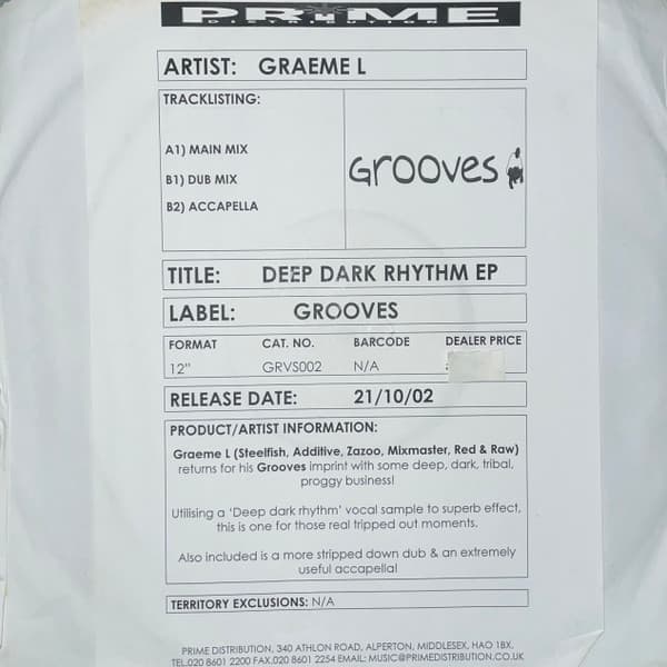 Graeme Laverty — Deep Dark Rhythm EP