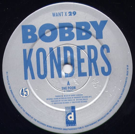 Bobby Konders — The Poem