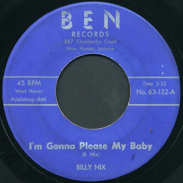 Billy Nix — I'm Gonna Please My Baby / Seven Days
