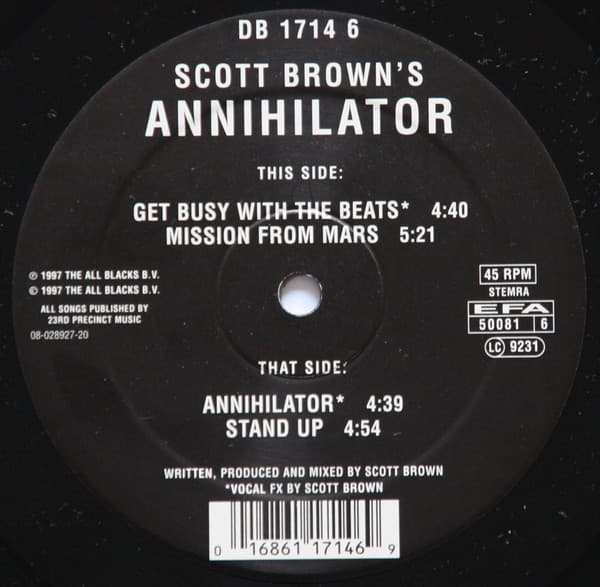 Scott Brown, Annihilator — Get Busy With The Beats