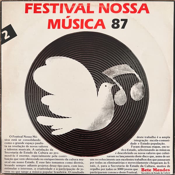 Various, Grupo Sanga, Gustavo Sá, Paulo Damasceno, Debora, Tarquinho, Banda Temperança, Paulo Damasceno, Banda Temperança, Grupo Araça, Eliana Fadel, Grupo Brisa, Maria Eliana Carara, Coral São Benedito, Lana Serrinha, Grupo Nova Esperança, Grupo Renna, Verso E Reverso — III Festival Nossa Música 87 - Volume 2