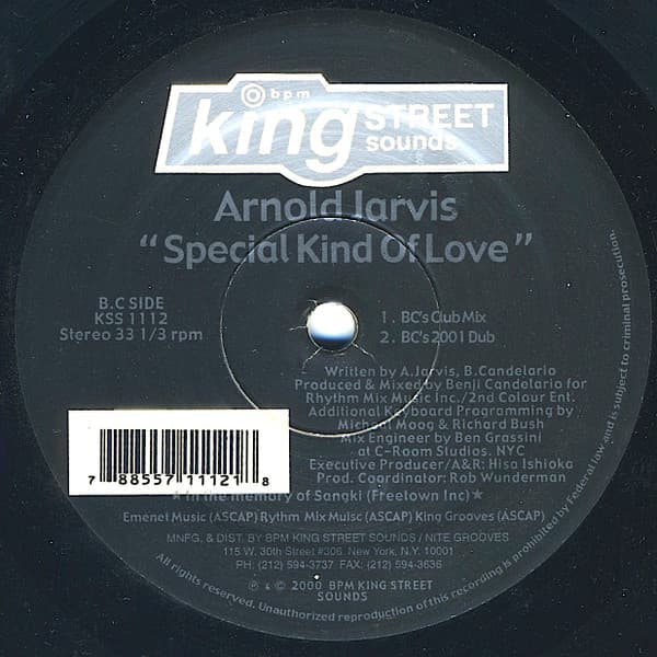Arnold Jarvis — Special Kind Of Love