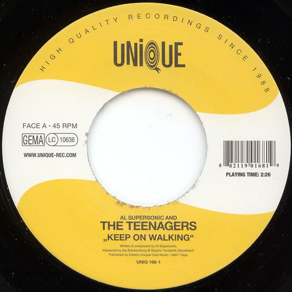 Al Supersonic And The Teenagers — Keep On Walking / Lean On Me