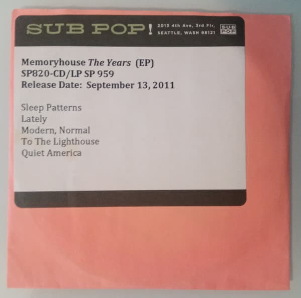 Memoryhouse — The Years