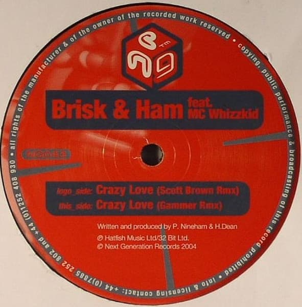 Brisk & Ham, MC Whizzkid — Crazy Love (The Remixes Part 1)