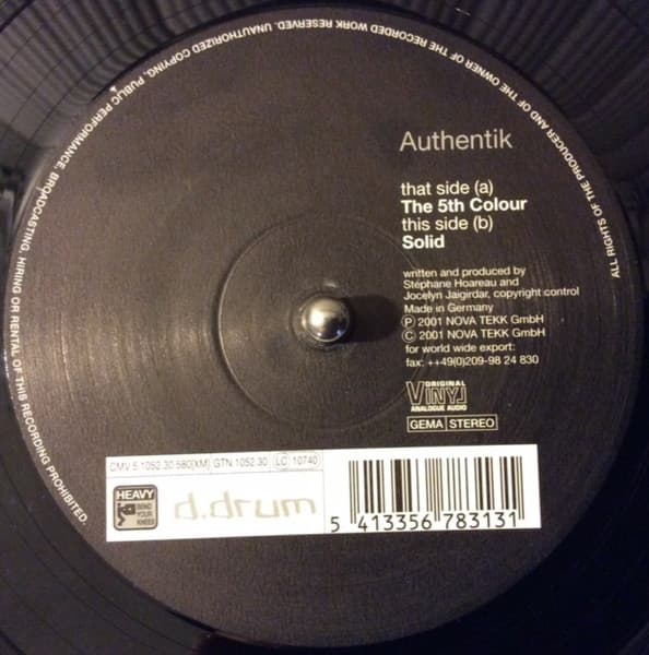 Authentik — The 5th Colour / Solid