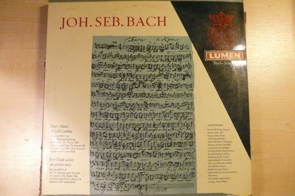 Johann Sebastian Bach — Bach - Kantate Bwv 110 - Unser Mund Sei Voll Lachens - & Kantate Bwv 17 - Wer Dank Opfert Der Preiset Mich