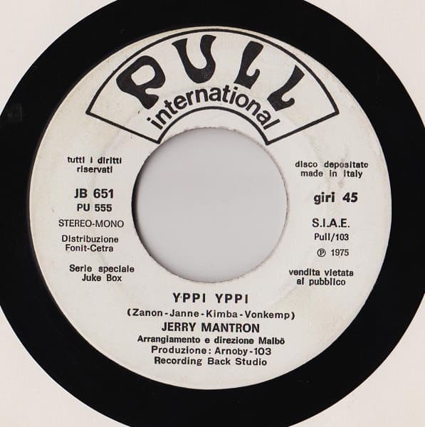 Jerry Mantron, I Cugini Di Campagna, Jerry Mantron, I Cugini Di Campagna — Yppi Yppi / Preghiera