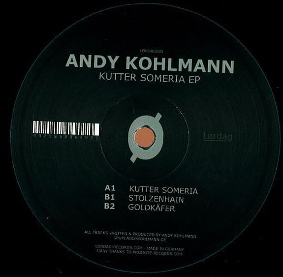 Andy Kohlmann — Kutter Someria EP