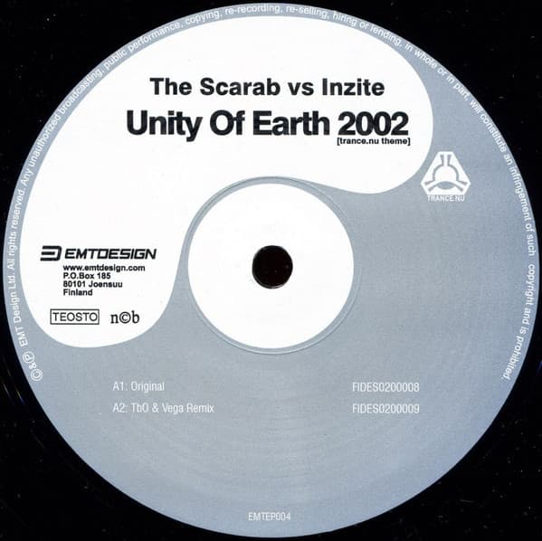 The Scarab, Inzite — Unity Of Earth 2002 (Trance.nu Theme)