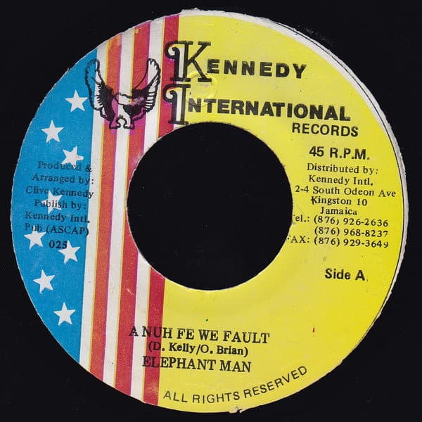 Elephant Man, Elephant Man, Dave Kelly — A Nuh Fe We Fault