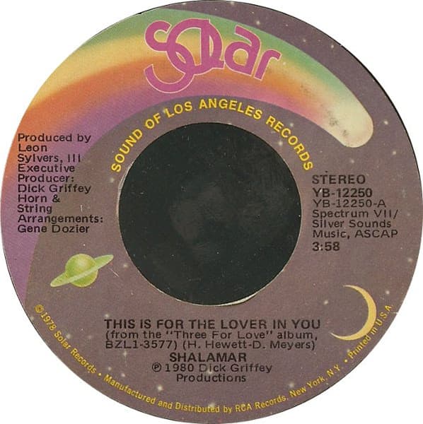 Shalamar — This Is For The Lover In You