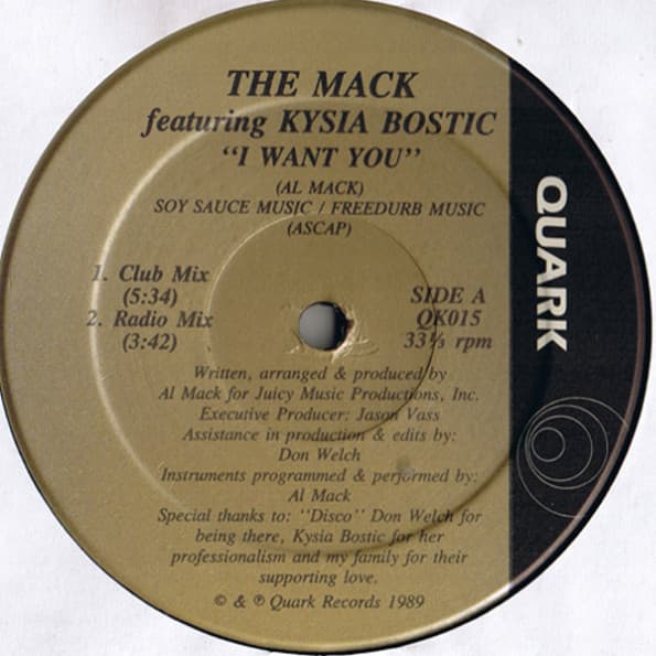 Al Mack, Kysia Bostic — I Want You