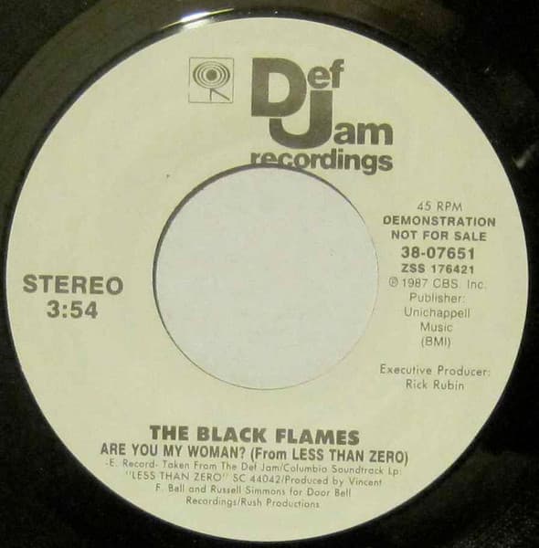 The Black Flames — Are You My Woman? (From Less Than Zero)