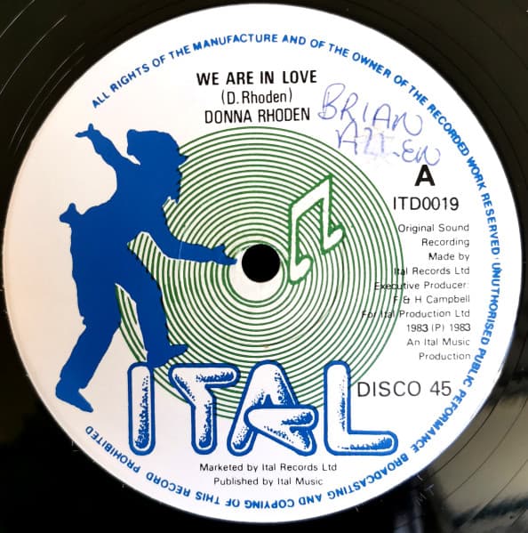 Donna Rhoden, Donna Rhoden, Ital Full Star — We Are In Love
