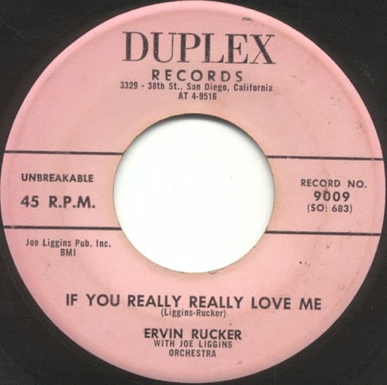 Ervin Rucker, Joe Liggins Orchestra — Baby You Were Meant For Me