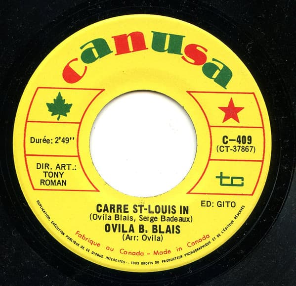 Ovila B. Blais — Carre St-Louis In