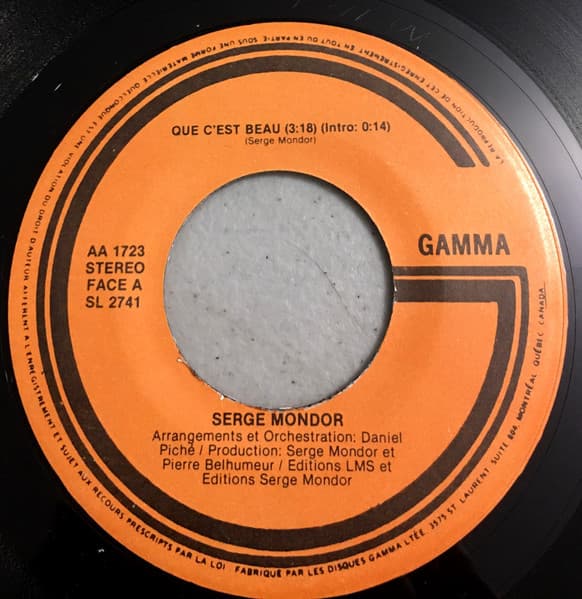 Serge Mondor — Que C'est Beau