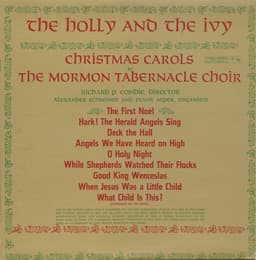 Mormon Tabernacle Choir — The Holly And The Ivy: Christmas Carols By The Mormon Tabernacle Choir