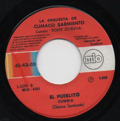 Climaco Sarmiento y su Orquesta — La Camisa Rayá / El Pueblito