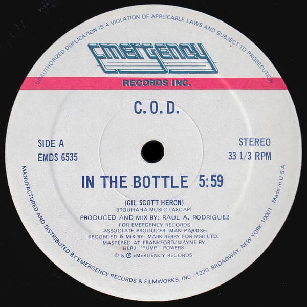 C.O.D. — In The Bottle