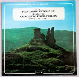 Max Bruch, Paul Hindemith, David Oistrach — Fantaisie Écossaise / Concerto Pour Violon