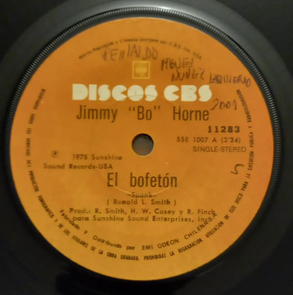Jimmy "Bo" Horne — El Bofetón = Spank/ Quiero Irme a Casa Contigo = I Wanna Go Home With You