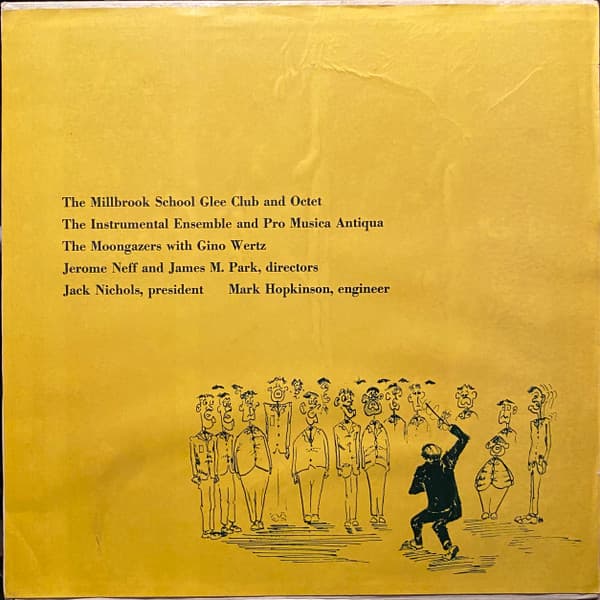 Various, The Glee Club, Millbrook Instrumental Ensemble, The Glee Club, Millbrook Instrumental Ensemble, The Glee Club, Millbrook Instrumental Ensemble, The Glee Club, Millbrook Instrumental Ensemble, The Glee Club, Millbrook Instrumental Ensemble, The Octet, The Octet, The Octet, The Octet, The Octet, The Moongazers, The Moongazers, The Moongazers, The Moongazers — Music From Millbrook