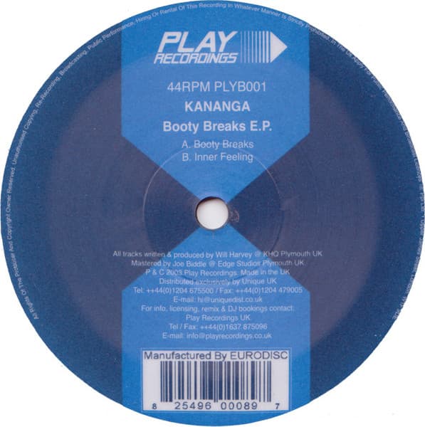 Kananga — Booty Breaks E.P.