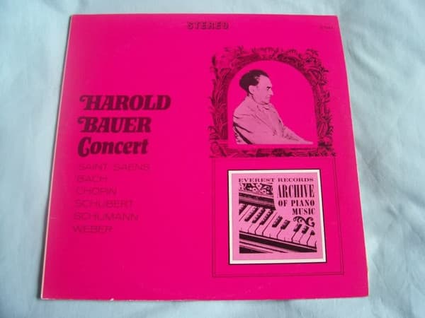 Harold Bauer — Harold Bauer Concert