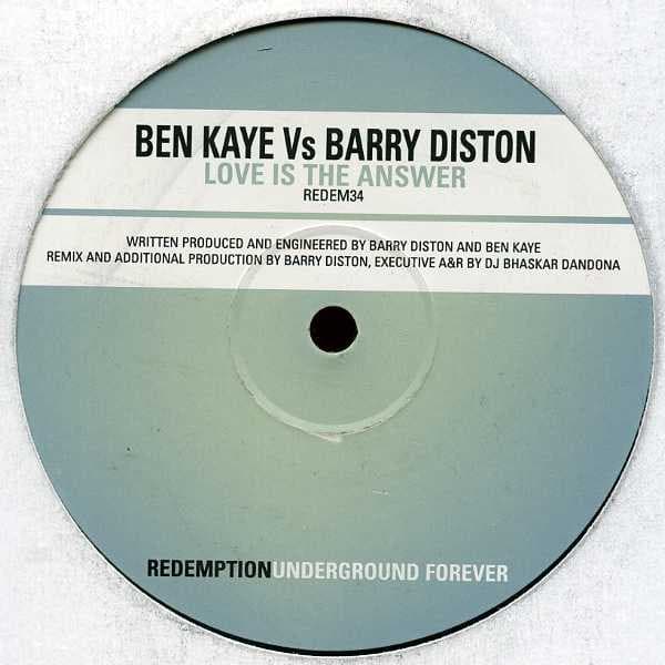 Ben Kaye, Barry Diston — Love Is The Answer