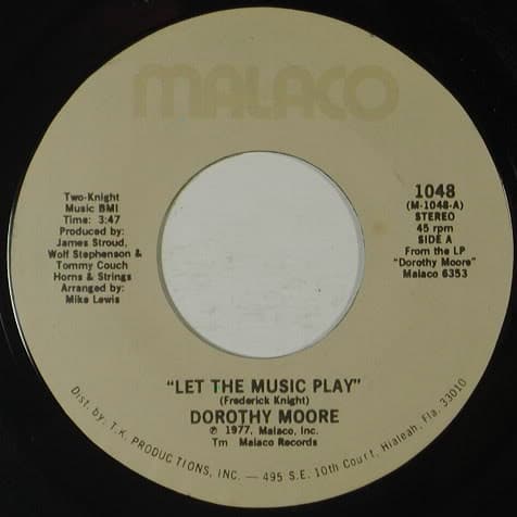 Dorothy Moore — Let The Music Play / 1-2-3 (You And Me)