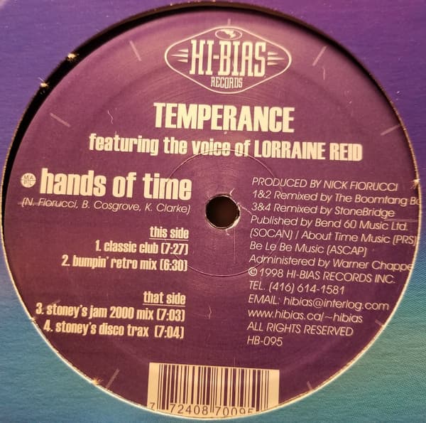 Temperance, Lorraine Reid — Hands Of Time
