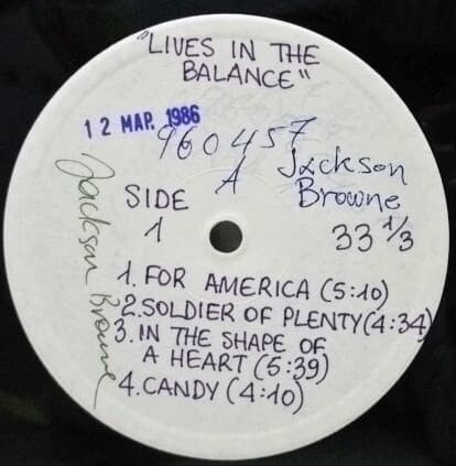 Jackson Browne — Lives In The Balance
