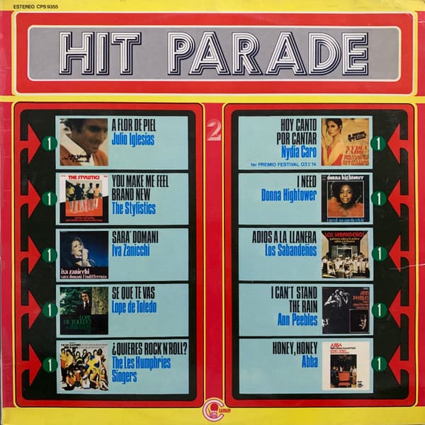 Various, Julio Iglesias, The Stylistics, Iva Zanicchi, Lope De Toledo, Les Humphries Singers, Nydia Caro, Donna Hightower, Los Sabandeños, Ann Peebles, ABBA — Hit Parade Vol. 2