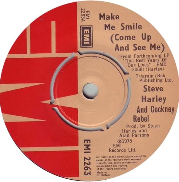 Steve Harley & Cockney Rebel — Make Me Smile (Come Up And See Me)