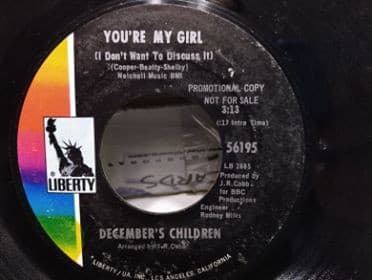 December's Children — You're My Girl (I Don't Want To Discuss It) / Dirty City