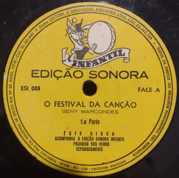 Geny Marcondes — O Festival Da Canção