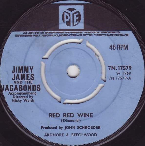 Jimmy James & The Vagabonds — Red Red Wine / Who Could Be Loving You