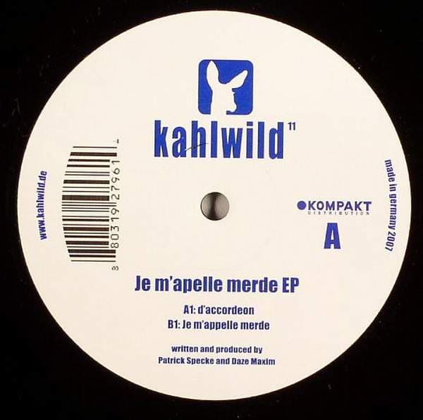 Patrick Specke, Daze Maxim — Je M'Apelle Merde EP