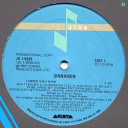 Sinnamon — I Need You Now