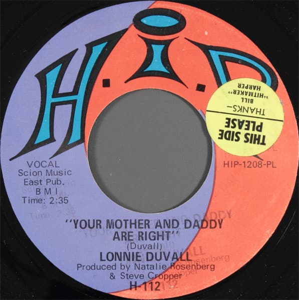 Lonnie Duvall — Your Mother And Daddy Are Right / Cigarettes
