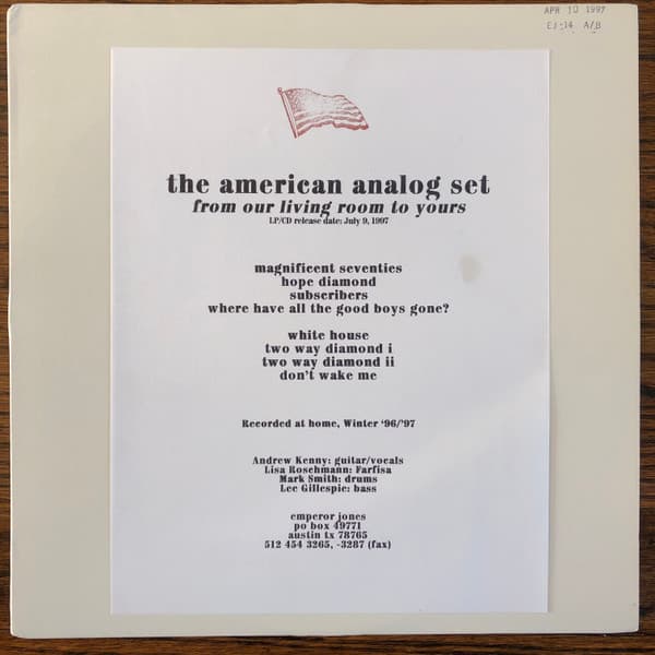 American Analog Set — From Our Living Room To Yours