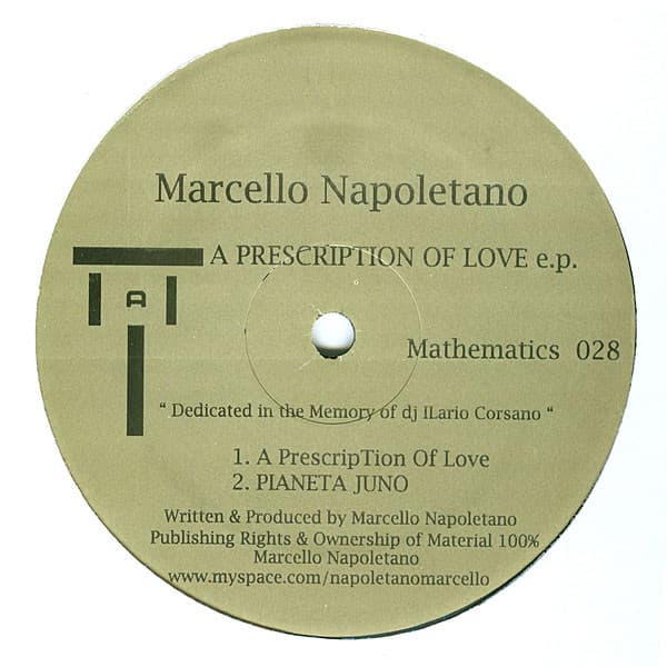 Marcello Napoletano — A Prescription Of Love E.P.