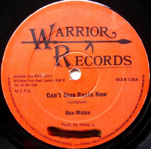 Ras Midas — Can't Stop Rasta Now / Rain And Fire