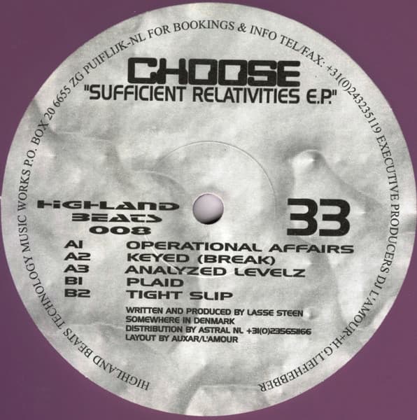 DJ Choose — Sufficient Relativities E.P.