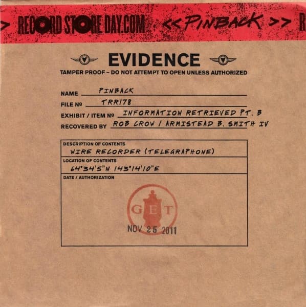 Pinback — Information Retrieved Pt. B