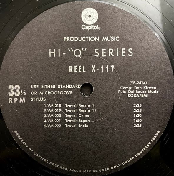 Dan Kirsten — Reel X-117/Reel X-118