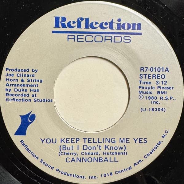 Cannonball — You Keep Telling Me Yes (But I Don't Know)